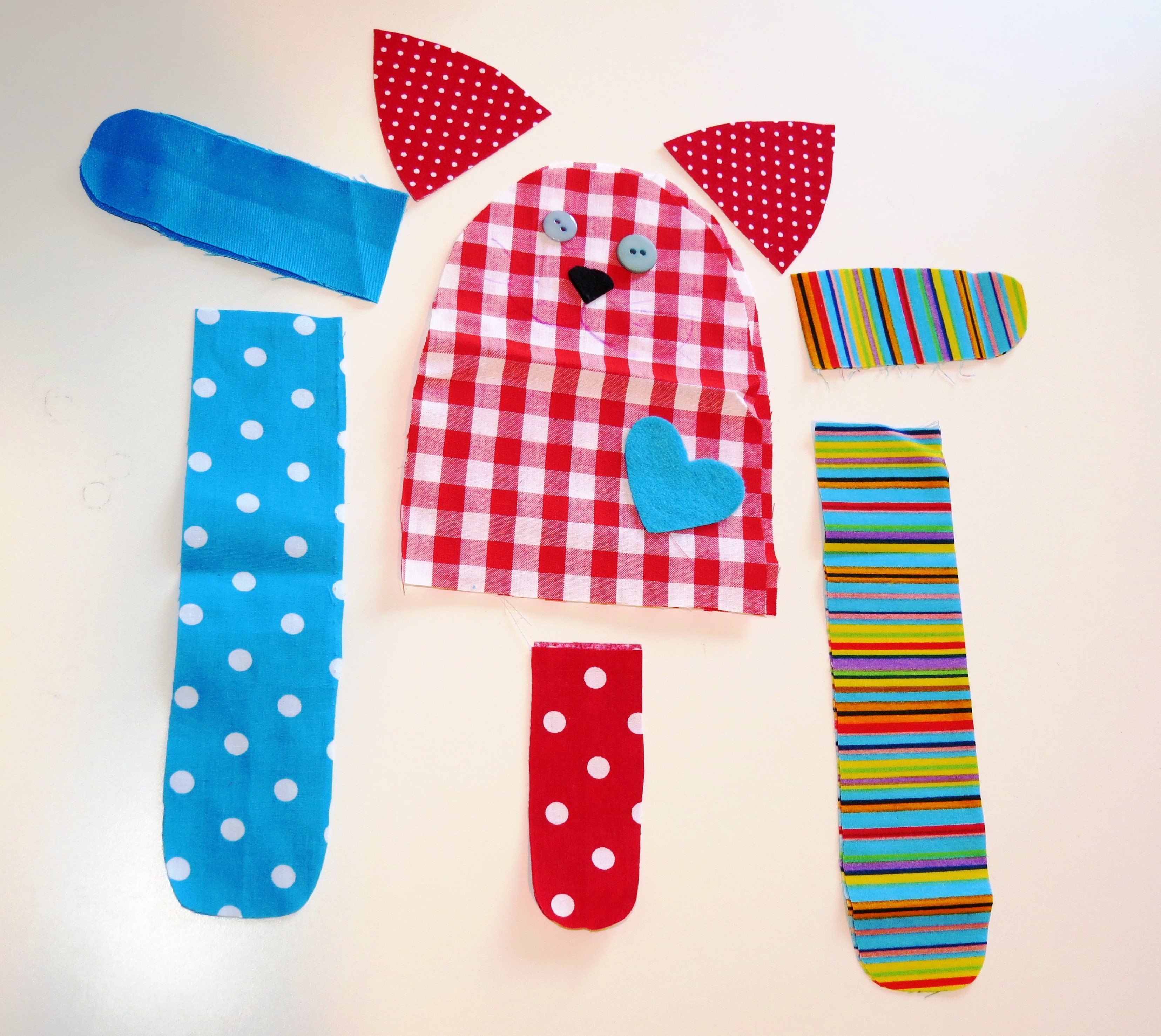 Bernie the cat toy free sewing pattern step 1 sew toy