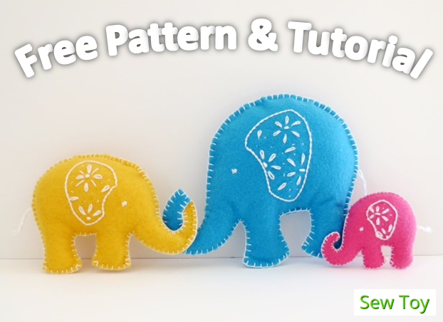 Elephant free pattern and tutorial