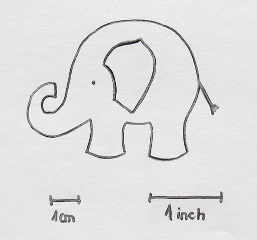 How to sew elephant free pattern