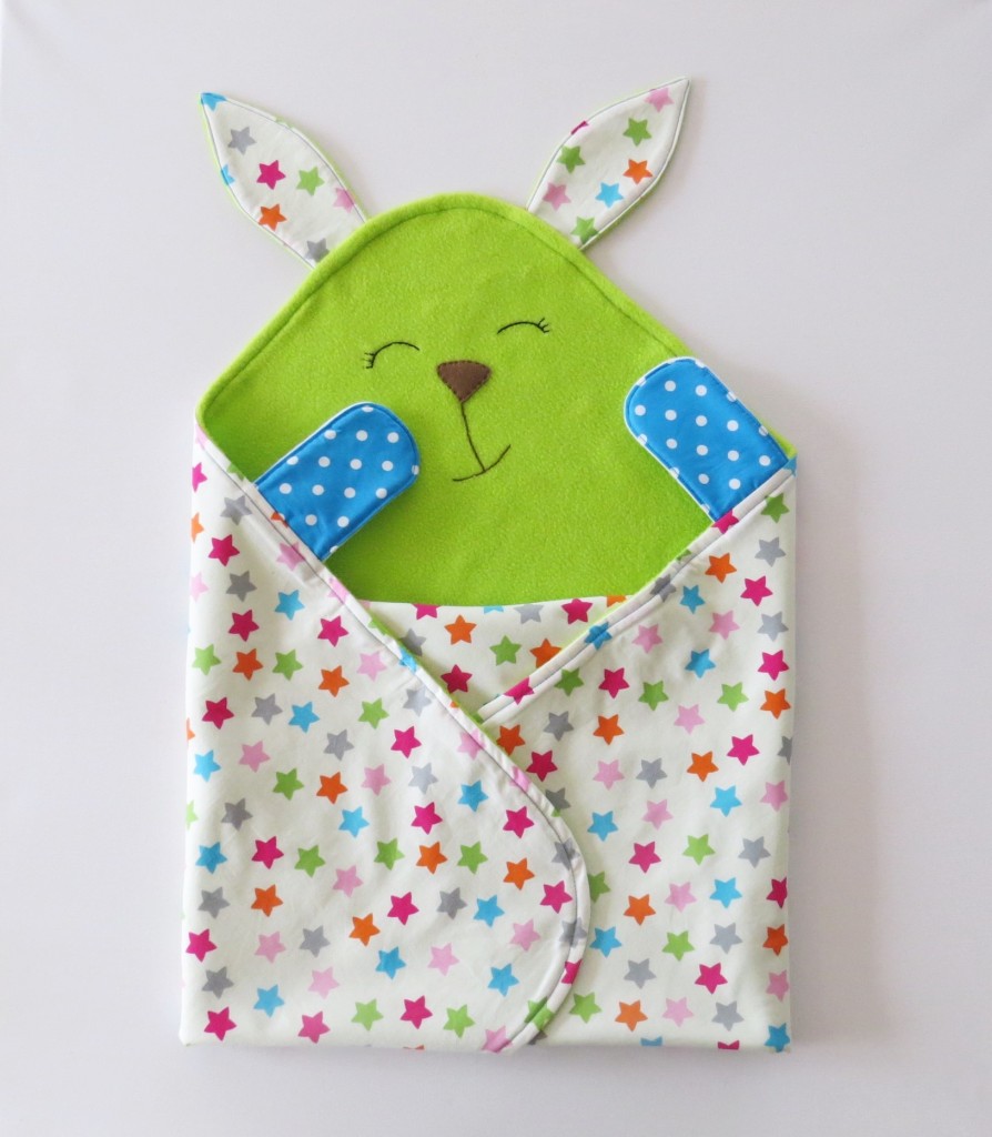 Baby blanket Bunnyfree pattern and tutorial 2