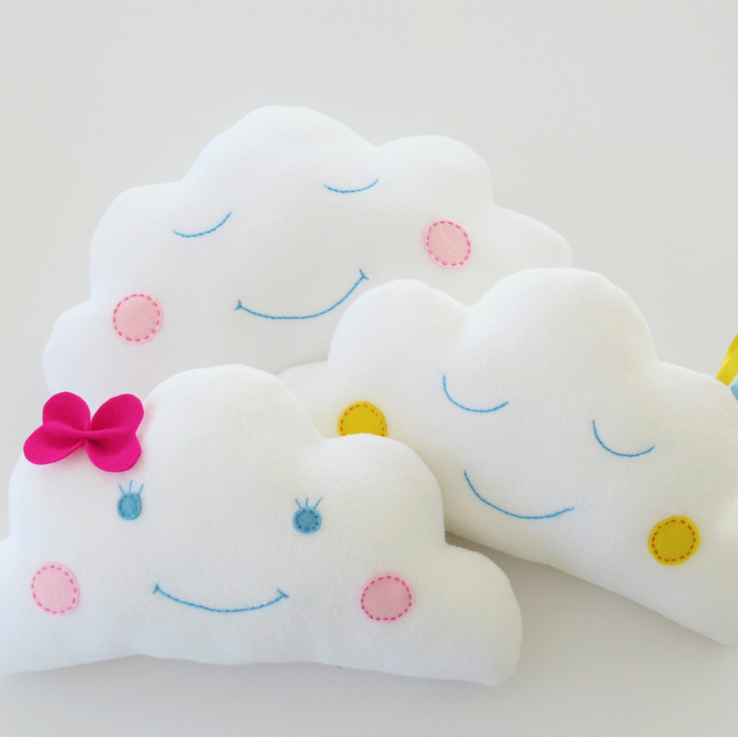 Easy baby cloud pillow sewing pattern for beginners