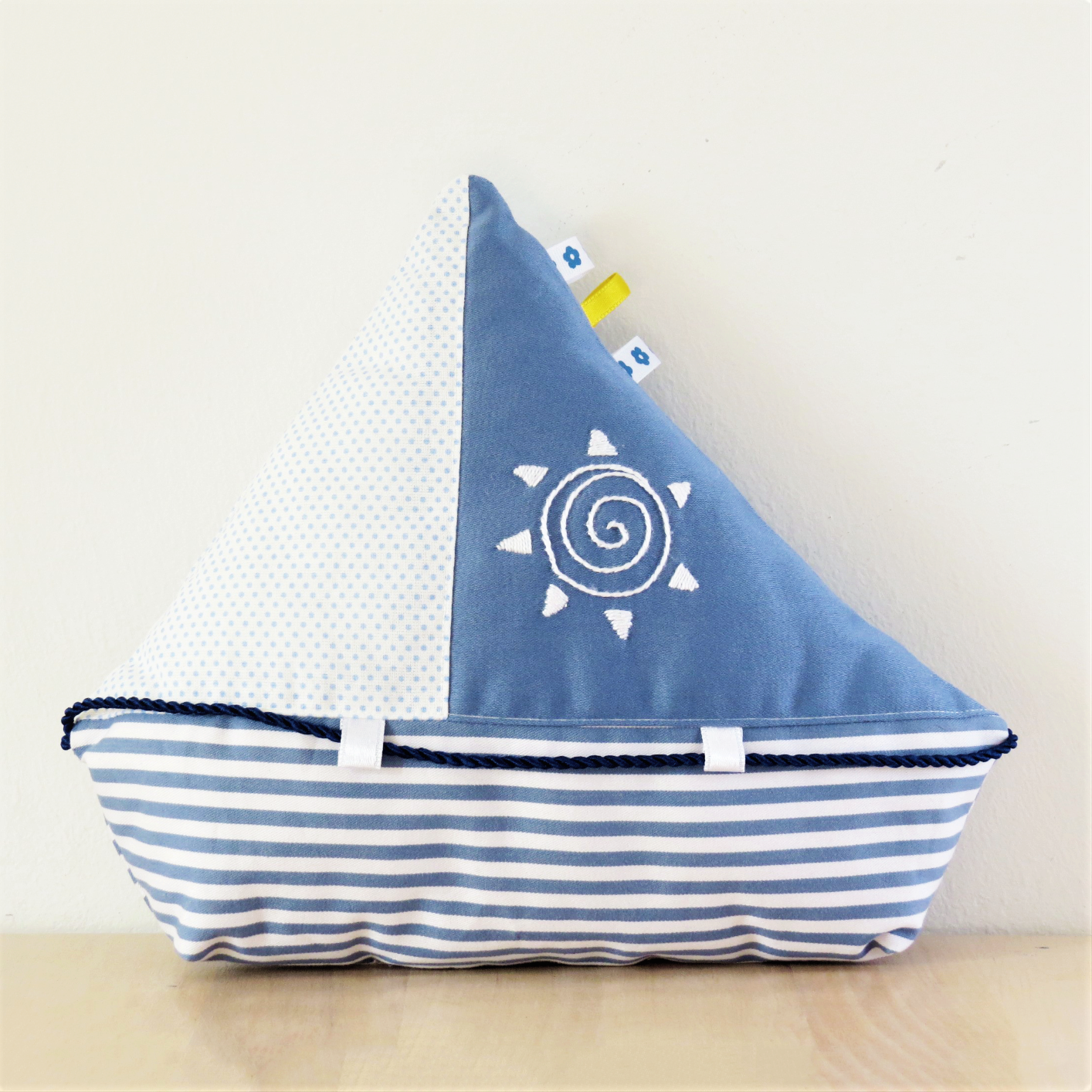 Sailing boat toy pillow pattern and tutorial instant download for beginners easy and cute
