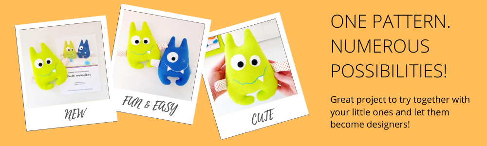 SewToy shop of cute monster sewing pattern