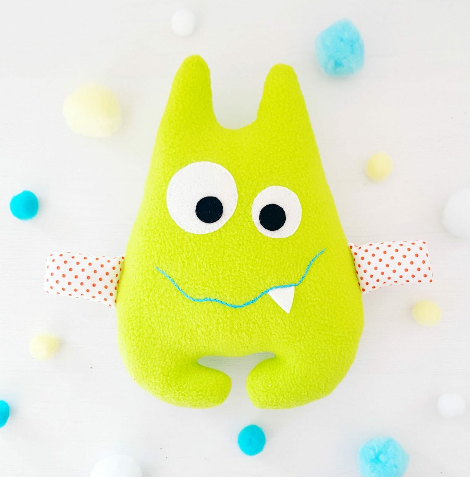 New in the shop - Cute monster sewing pattern for soft toys - beginner