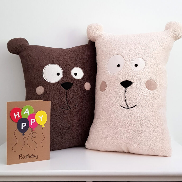 TEDDY BEAR PATTERN stuffed animal pillow sewing pattern & tutorial