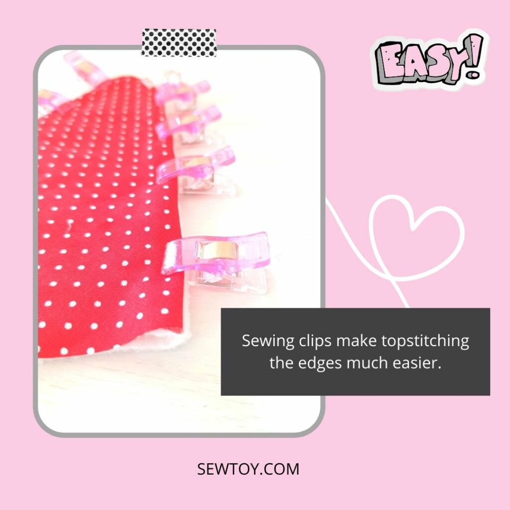 Sewing Clips - pros and cons of using them - topstitch