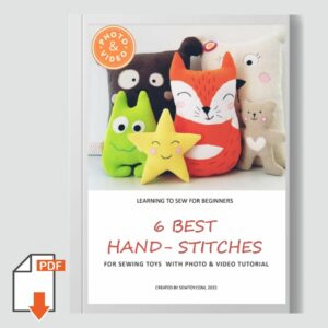 6 BEST HAND STITCHES FOR STUFFED ANIMALS – Video & photo tutorial for beginners